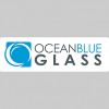 Ocean Blue Textured Glass